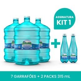 Kit1 - Garrafão 20L + pack 315ml sem gás